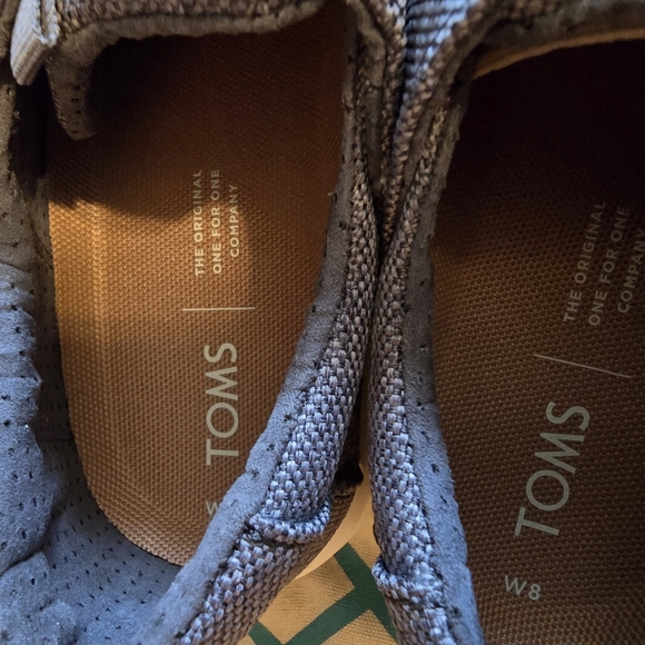 Toms Del Rey Canvas lace-up sneakers, size 8 Dark grey - Picture 7 of 10